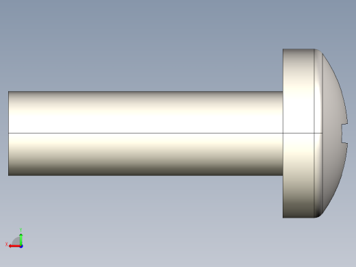 螺丝 M4 十字盘头-M4x13 Screw head.STEP后视缩略图