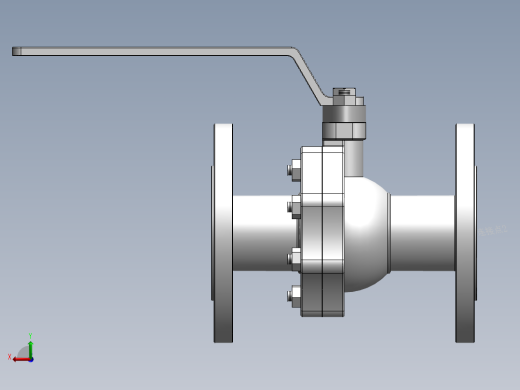 法兰球阀-316 DN15-DN200后视缩略图
