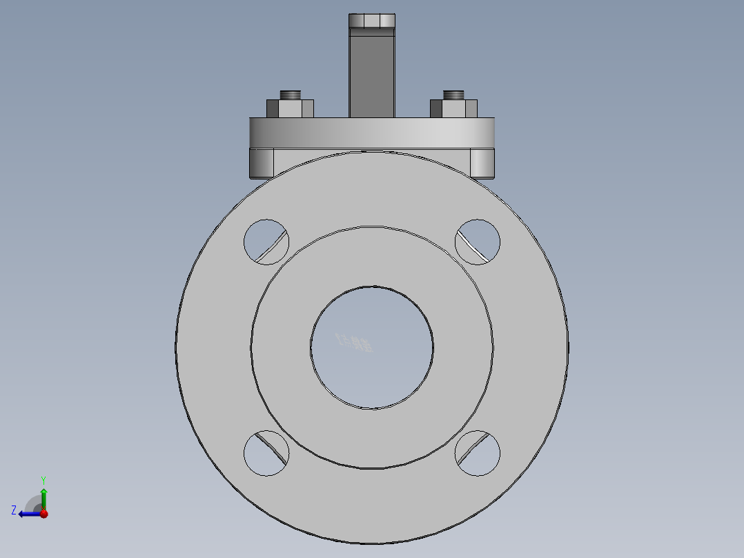 法兰球阀-316 DN15-DN200右视图