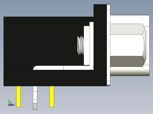 circuit-board-d-sub-conn-串口连接器左视缩略图