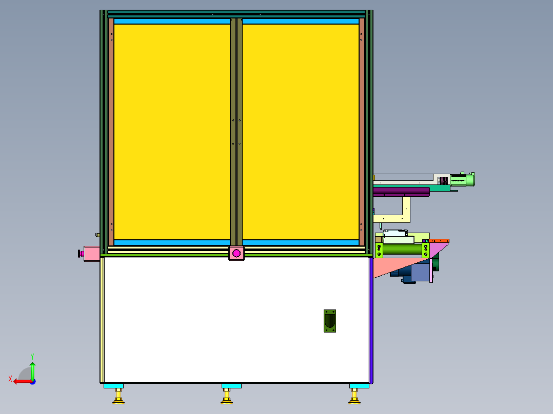智能电表拍照引导高速打螺丝机后视图