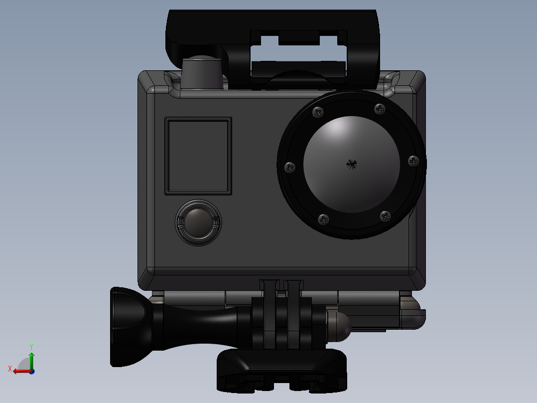 GOPro相机后视图