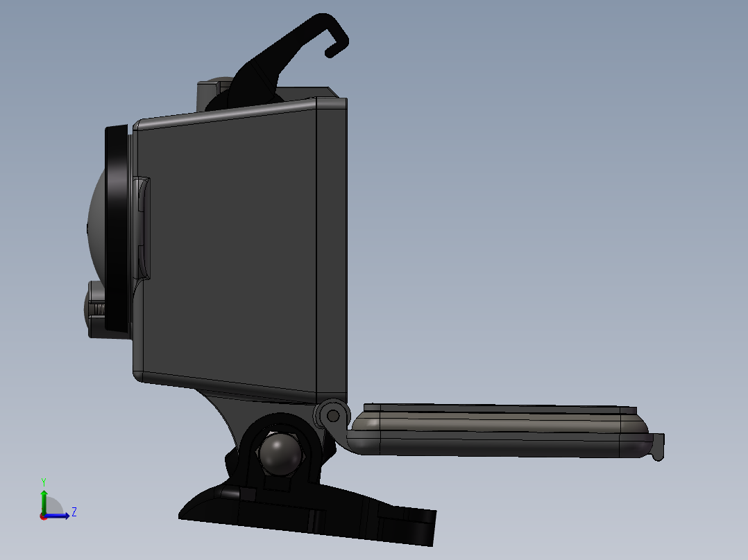 GOPro相机左视图