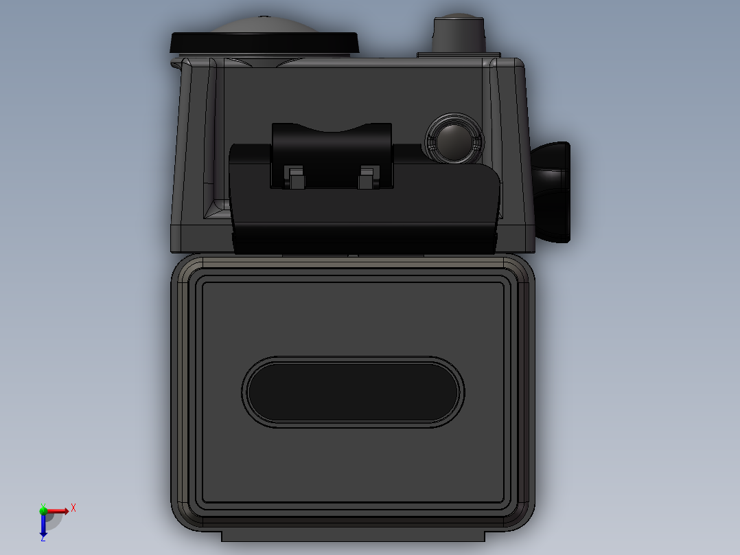 GOPro相机俯视图