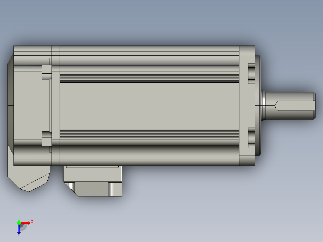 低压伺服电机MF3S-60CS30B1-504俯视图