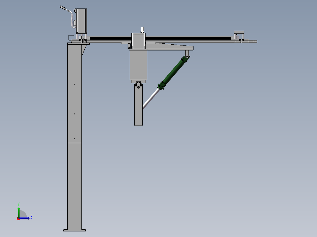 层叠式自动捡砖机设计左视图