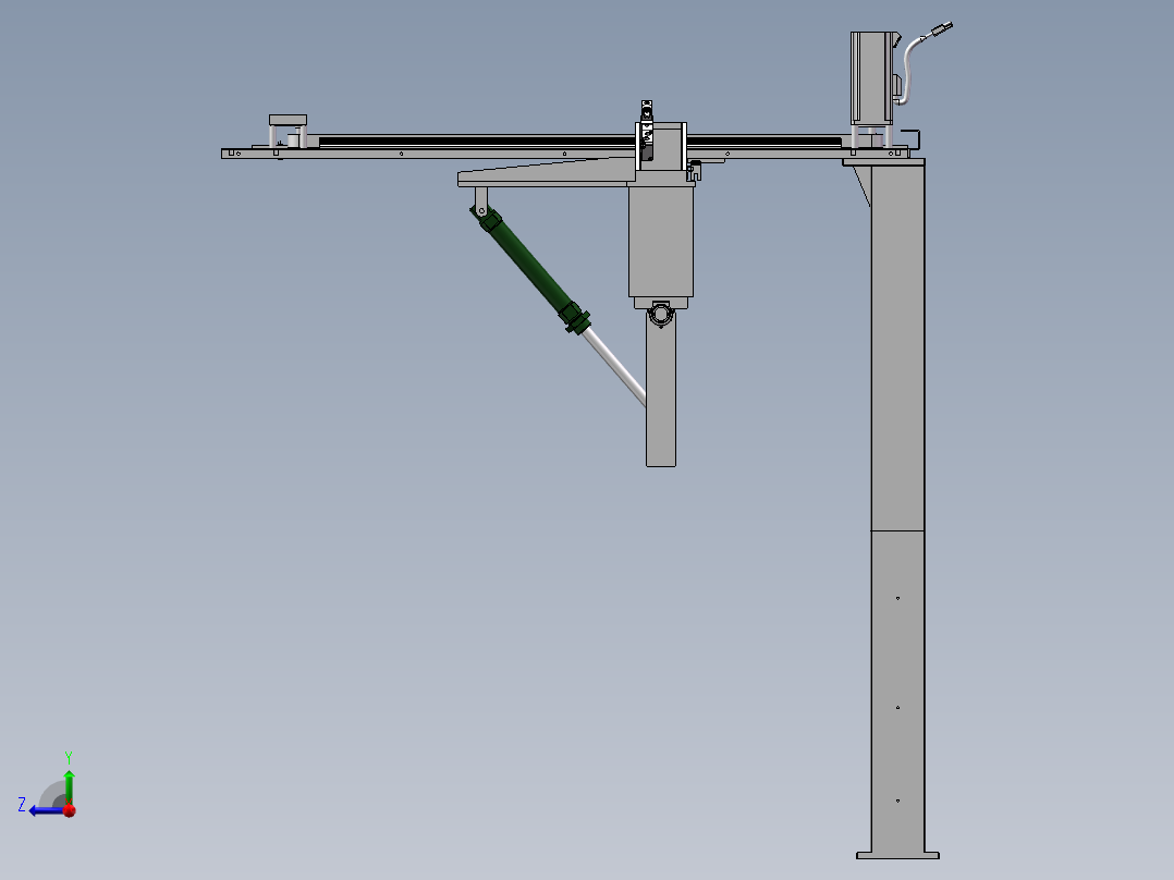层叠式自动捡砖机设计右视图