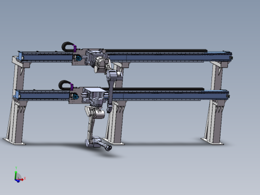 负载500kg单臂双层桁架sw18可编辑
