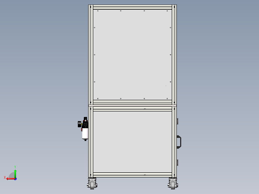 旋转铆合机旋压铆合机（sw22可编辑+工程图+bom）后视图
