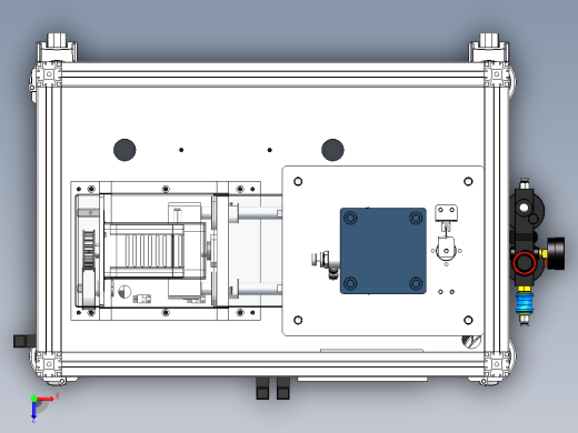 旋转铆合机旋压铆合机（sw22可编辑+工程图+bom）俯视缩略图