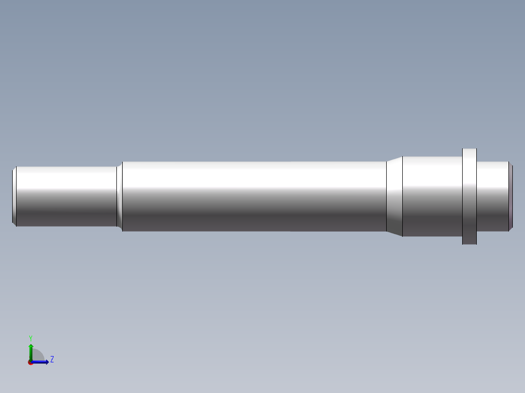 输出轴加工工艺分析左视图