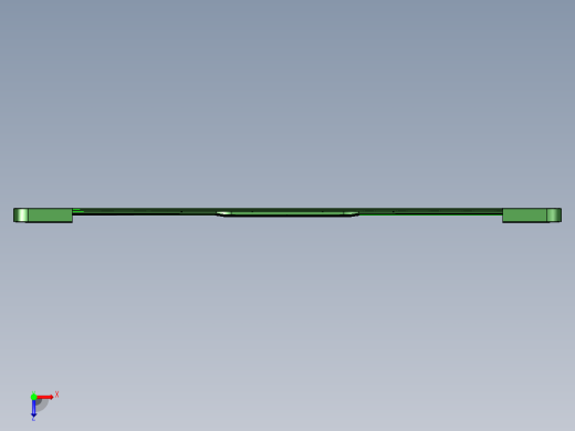 冲压键盘壳铣内侧壁+外形UG程序模型俯视缩略图