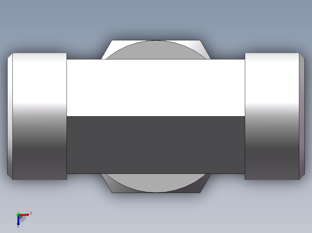 BC+BD 三通组合接头、BC-30俯视图