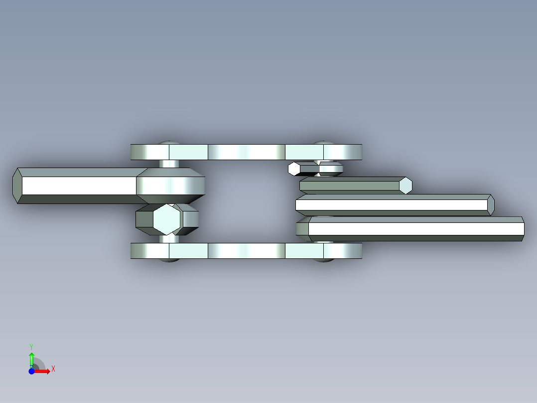钳工用内六角扳手前视图