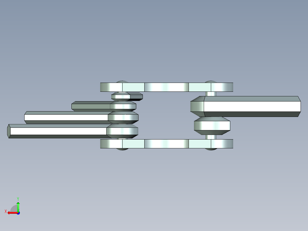 钳工用内六角扳手后视图