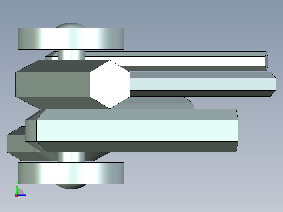 钳工用内六角扳手左视图
