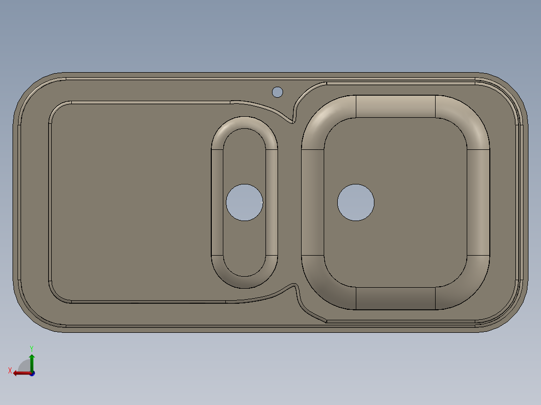 厨房水槽后视图