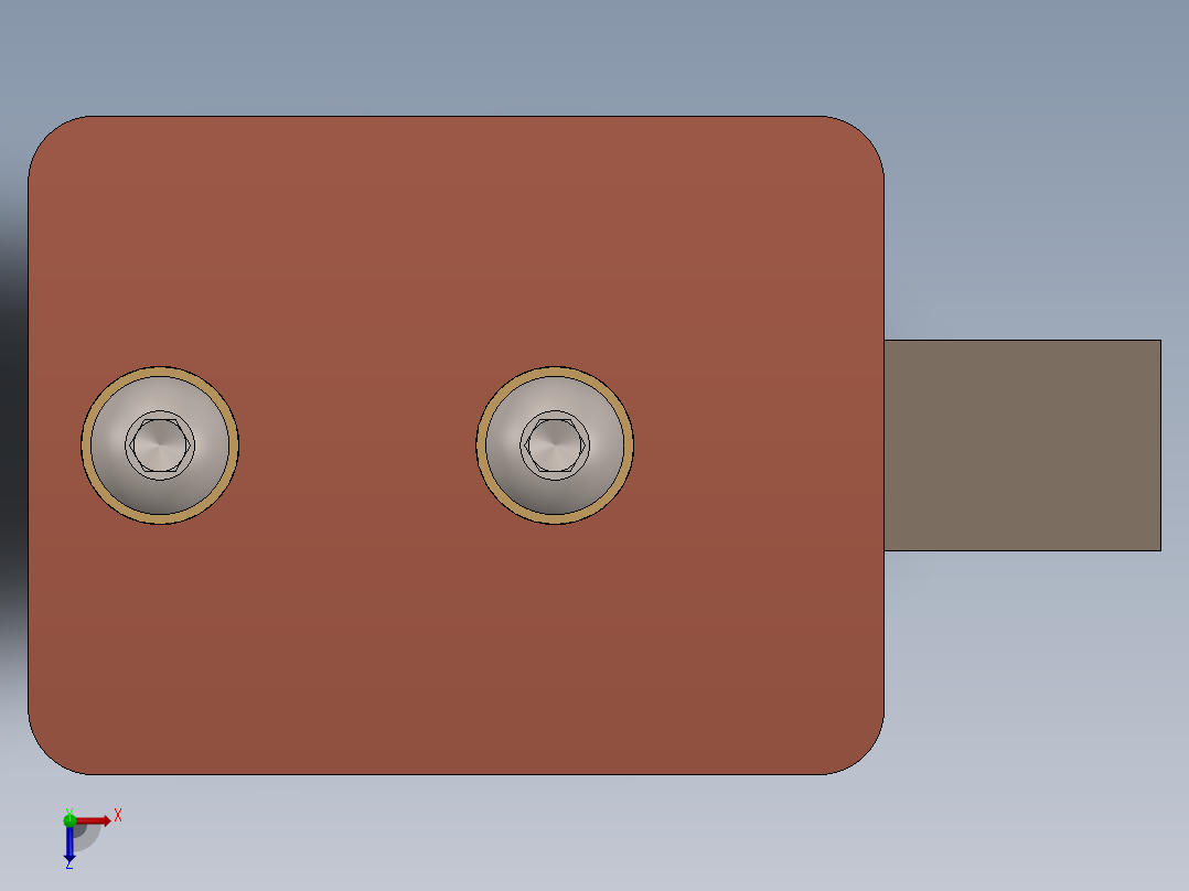 气体膨胀井筒l零部件俯视图