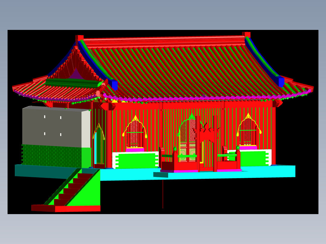 武当两仪殿模型MF30