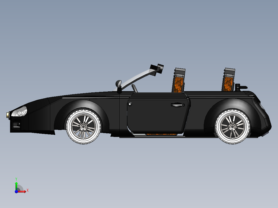 模型汽车前视图