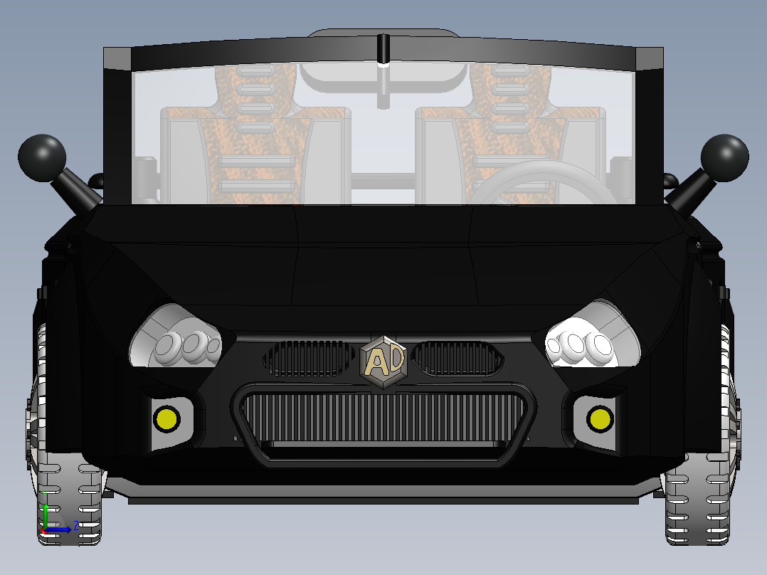 模型汽车左视图