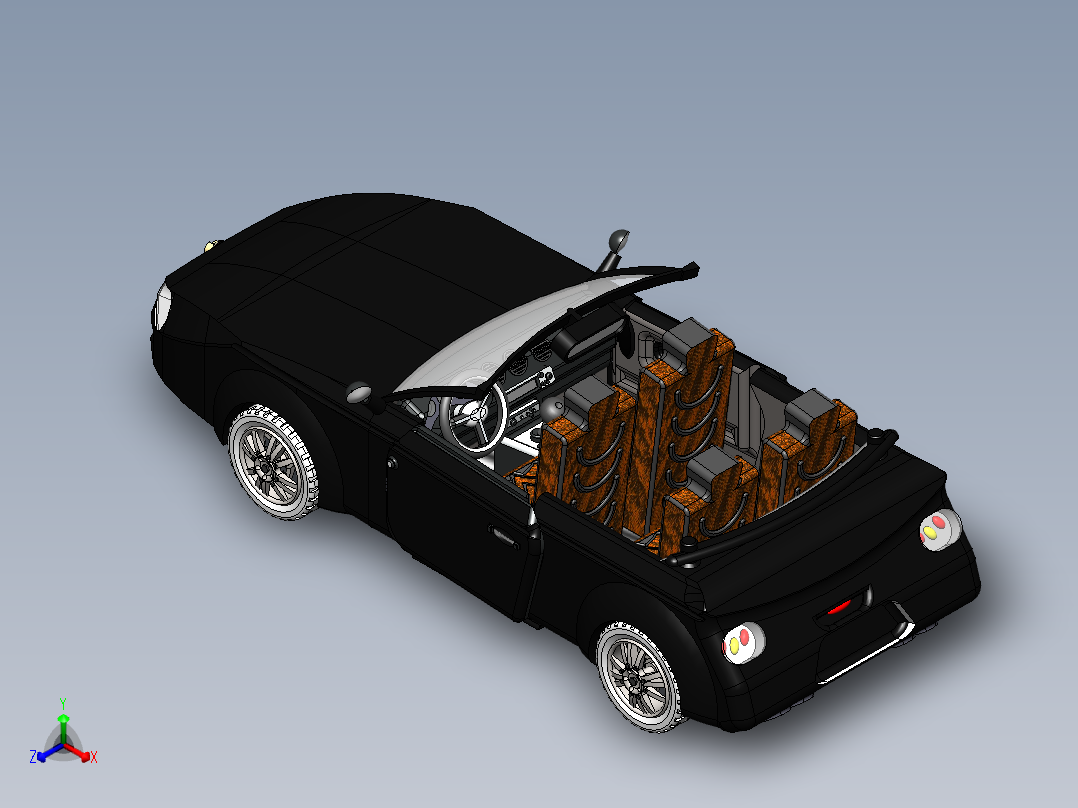 模型汽车正等轴测图