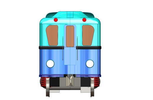 火车机车列车soviet-metro-wagon-type-d-g832-模型格式为 igs缩略图