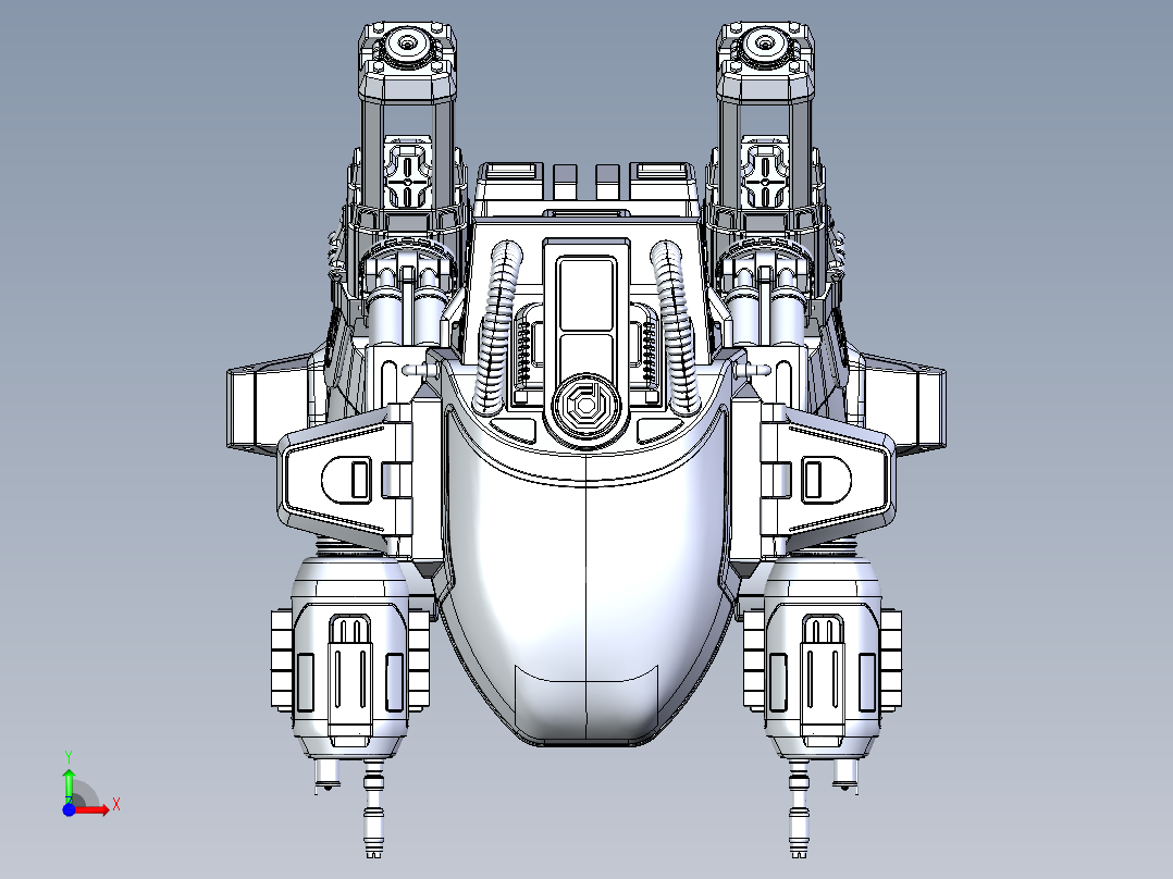 剪刀手机器人（结构复杂）前视图