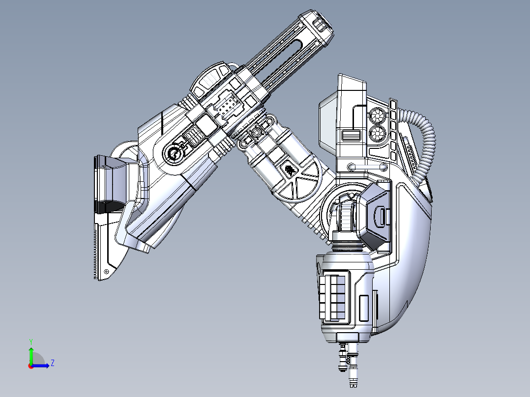 剪刀手机器人（结构复杂）左视图