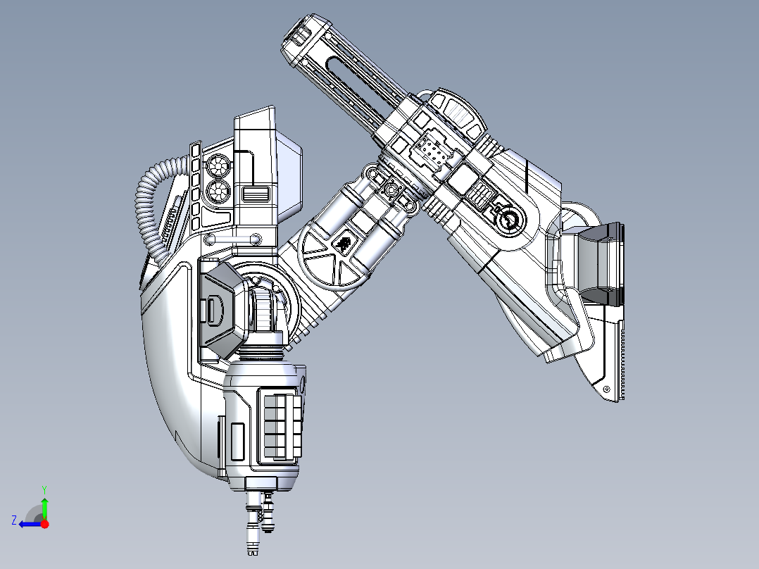 剪刀手机器人（结构复杂）右视图