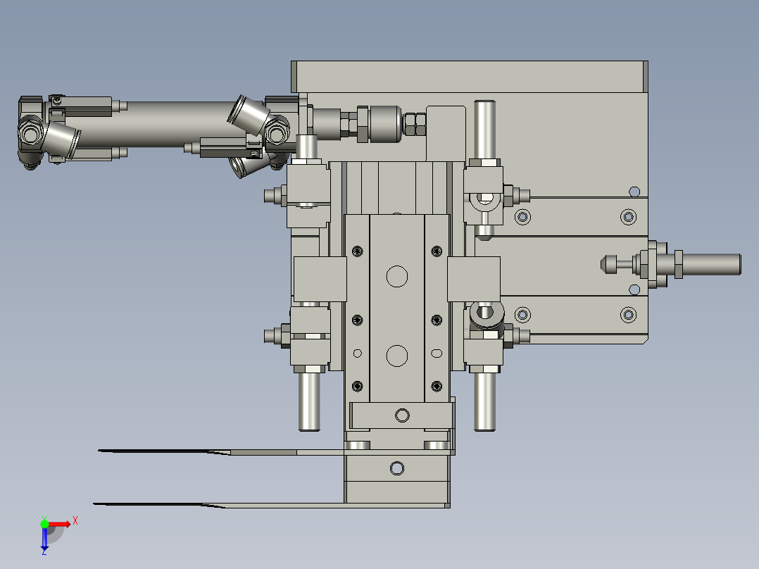 压爪组件2俯视图