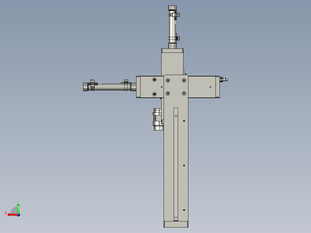 中节搬运放入组件后视图