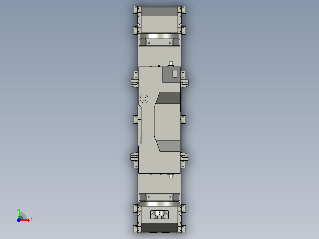 焊接翻转旋转工作台前视图