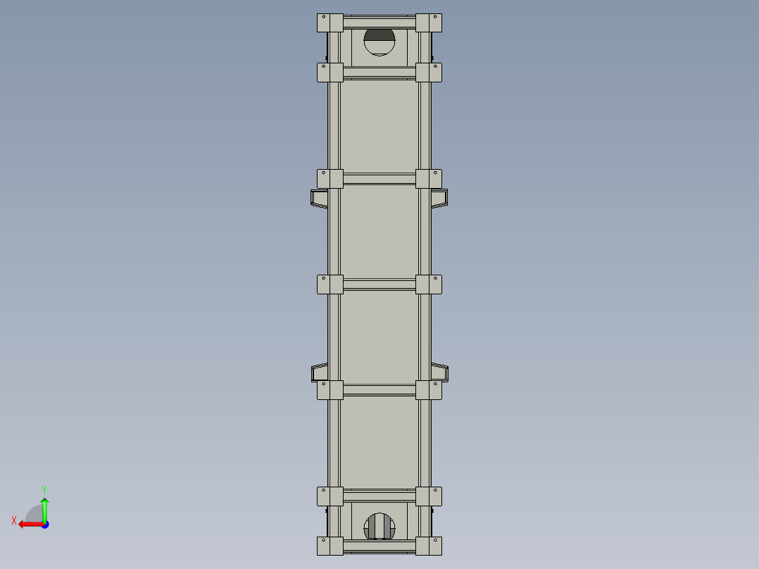 焊接翻转旋转工作台后视图