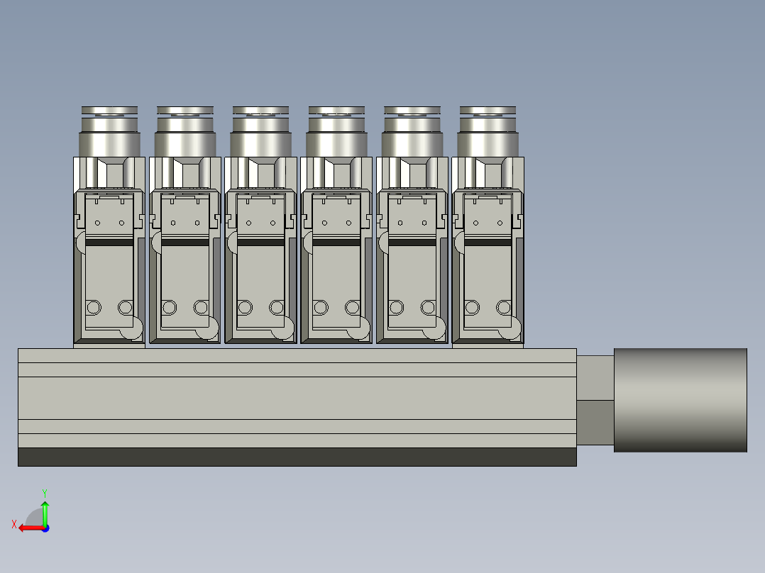 M4GD180-C6-E2C-6-3电磁阀组后视图