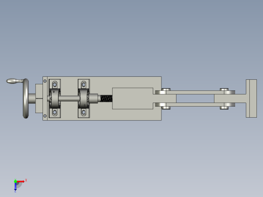 托轮高度调节装置俯视缩略图