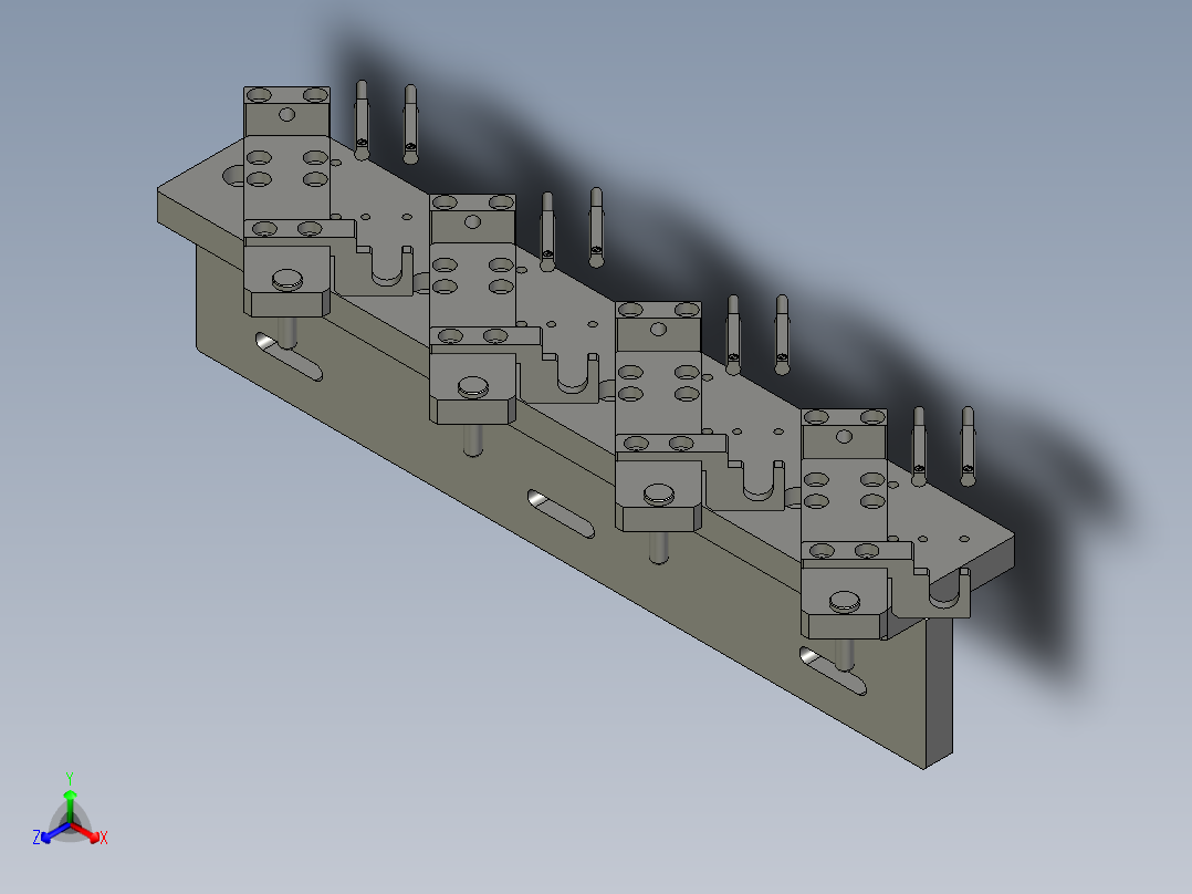 E19435-1C1-100-X1载具打开正等轴测图