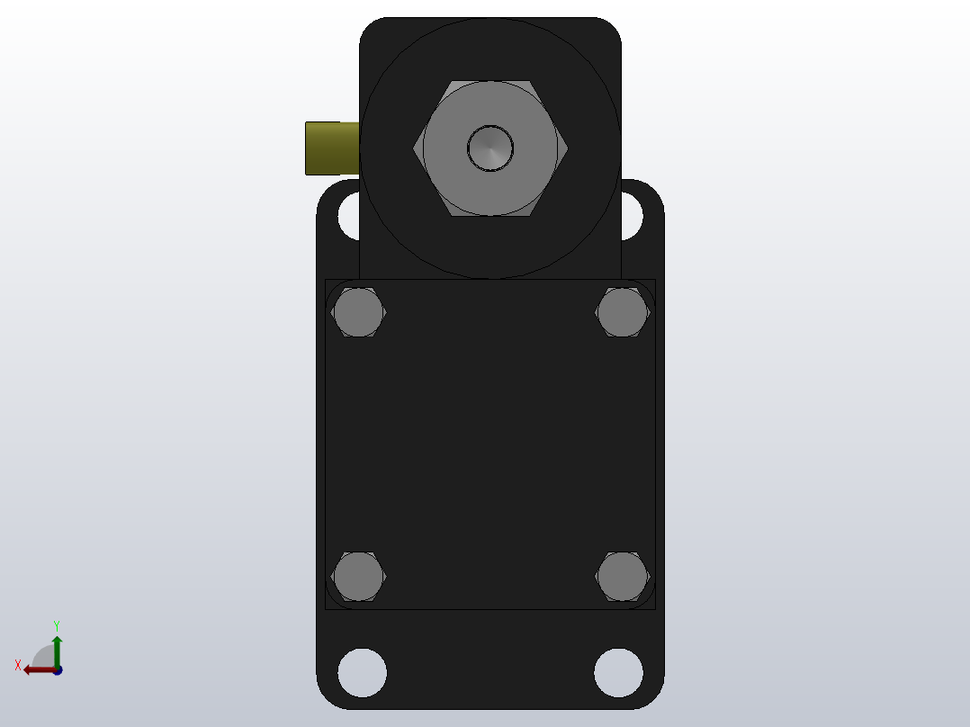 MPT-8T系列标准型[MPT-80-150-5-8T-M2-S2-0°]气压增压缸后视图