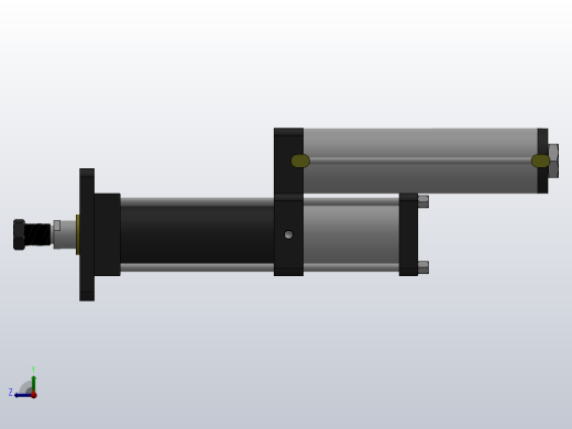 MPT-8T系列标准型[MPT-80-150-5-8T-M2-S2-0°]气压增压缸右视缩略图