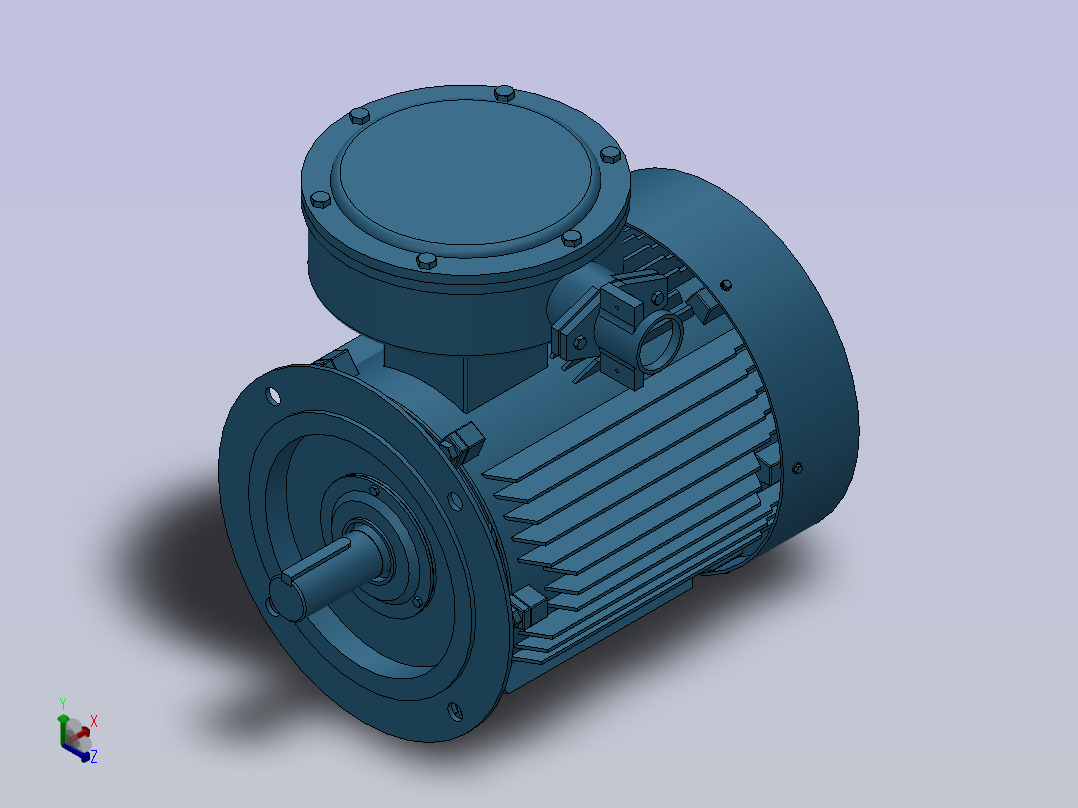 三相异步电动机YBX3-132S-(4.6.8)-B5安装主视图
