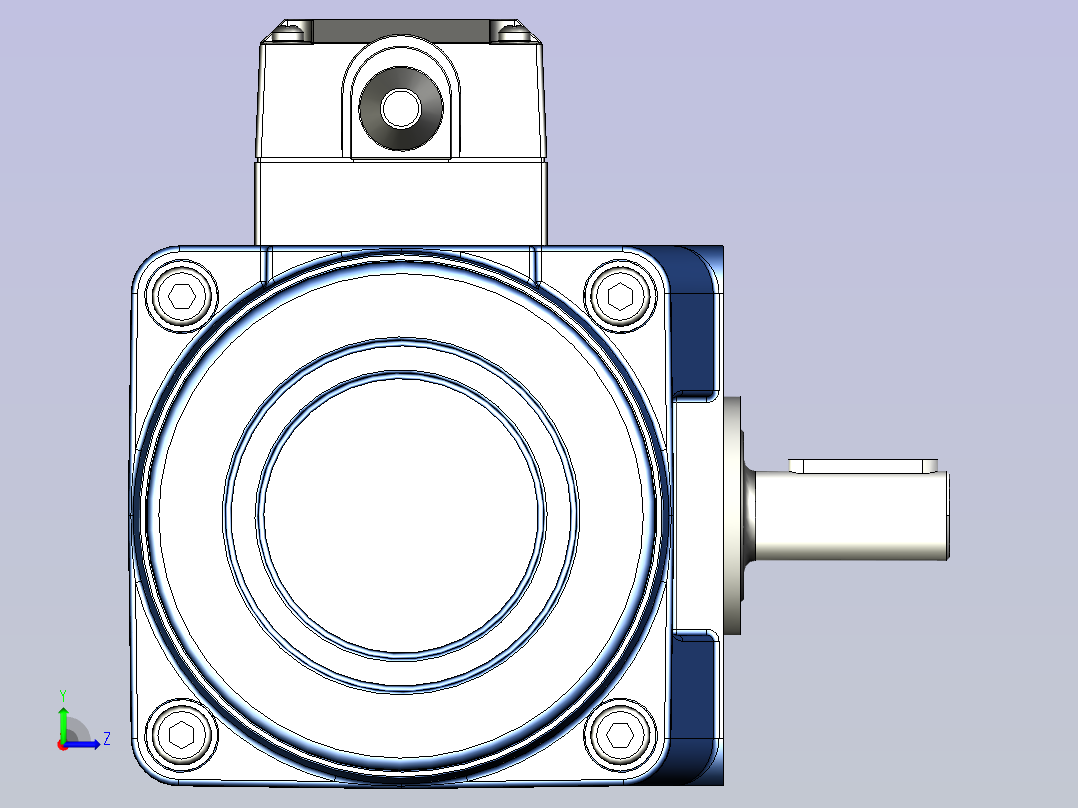 精研YR阻尼电机 40yr02-180左视图
