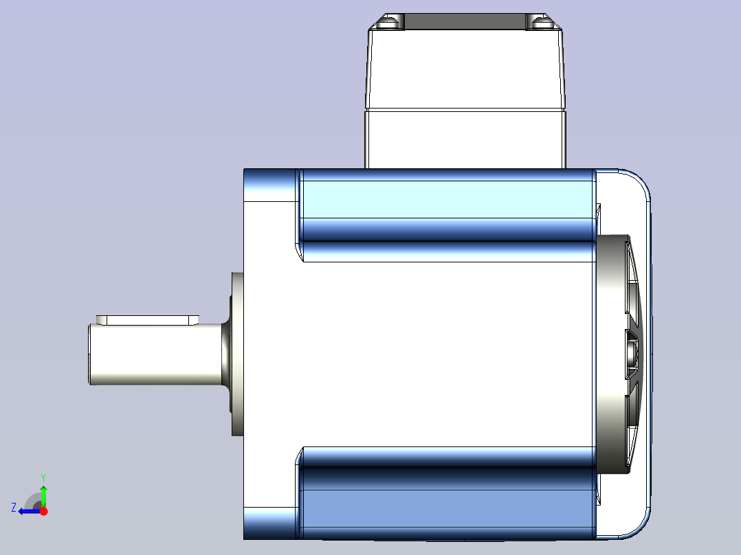 精研YR阻尼电机 40yr02-180右视图