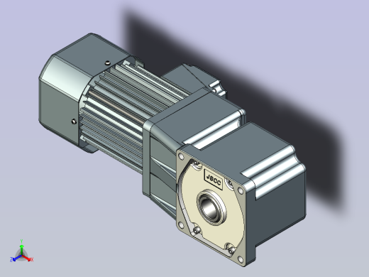 JSCC变频减速电机 f370rc-U正等轴测缩略图