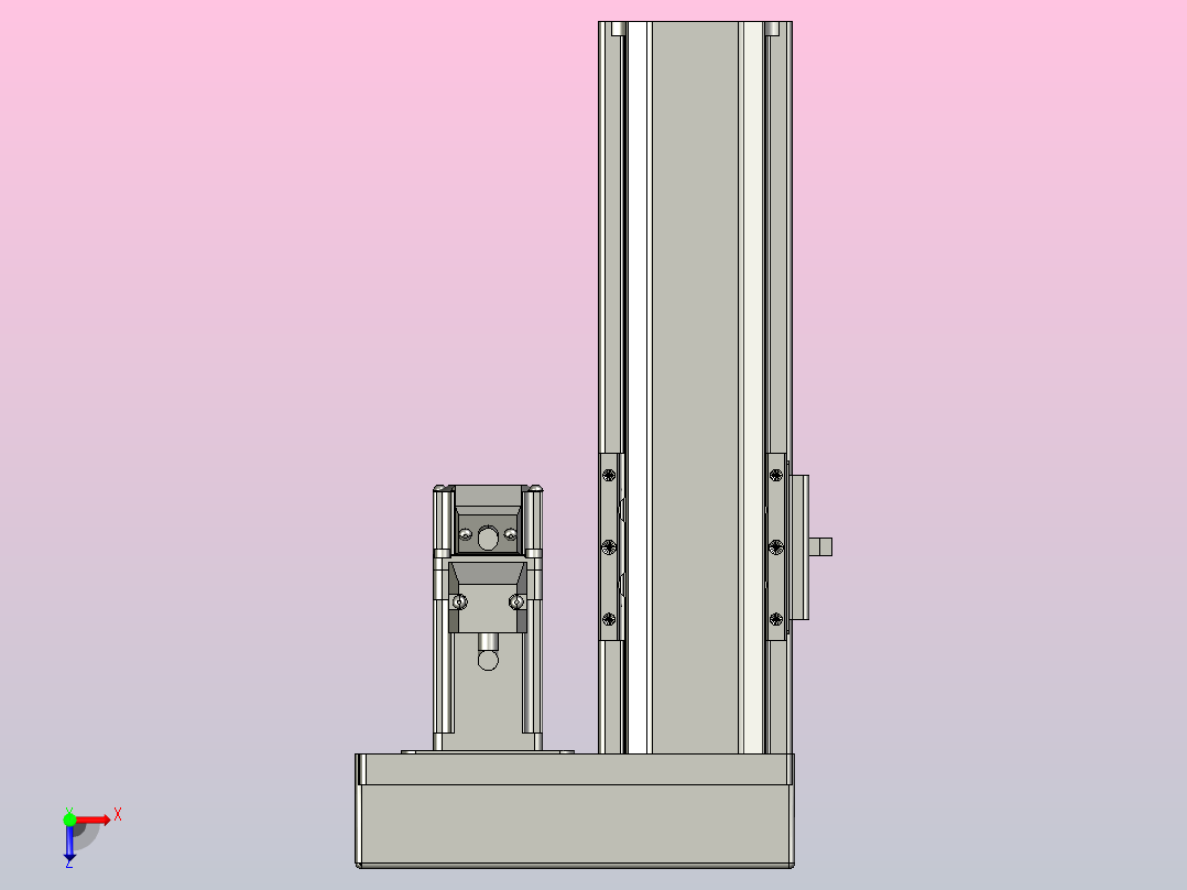 日规模组半封闭丝杆TPA-HNR-65S-1610C-L100-ML-Y-P10-N3俯视图