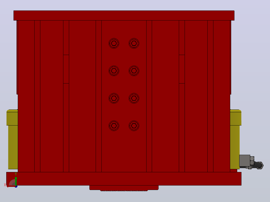 YGZB40系列液压式顶轨器_YGZB40前视图