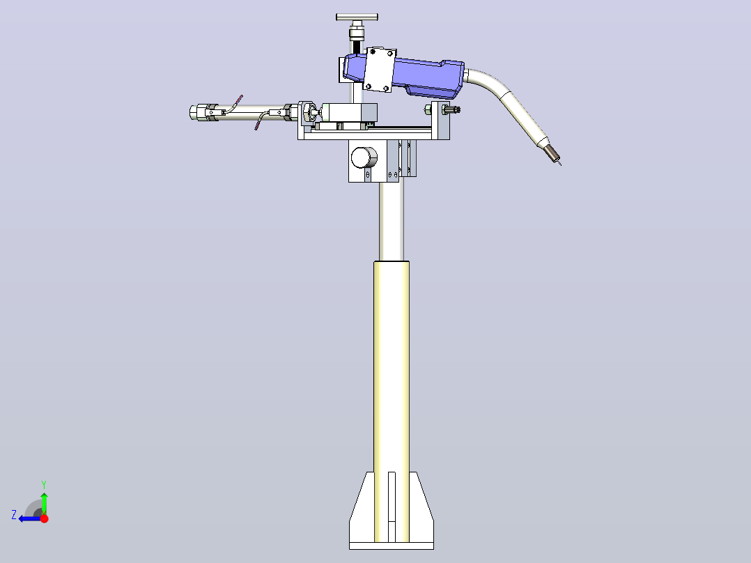 自动焊枪架右视图