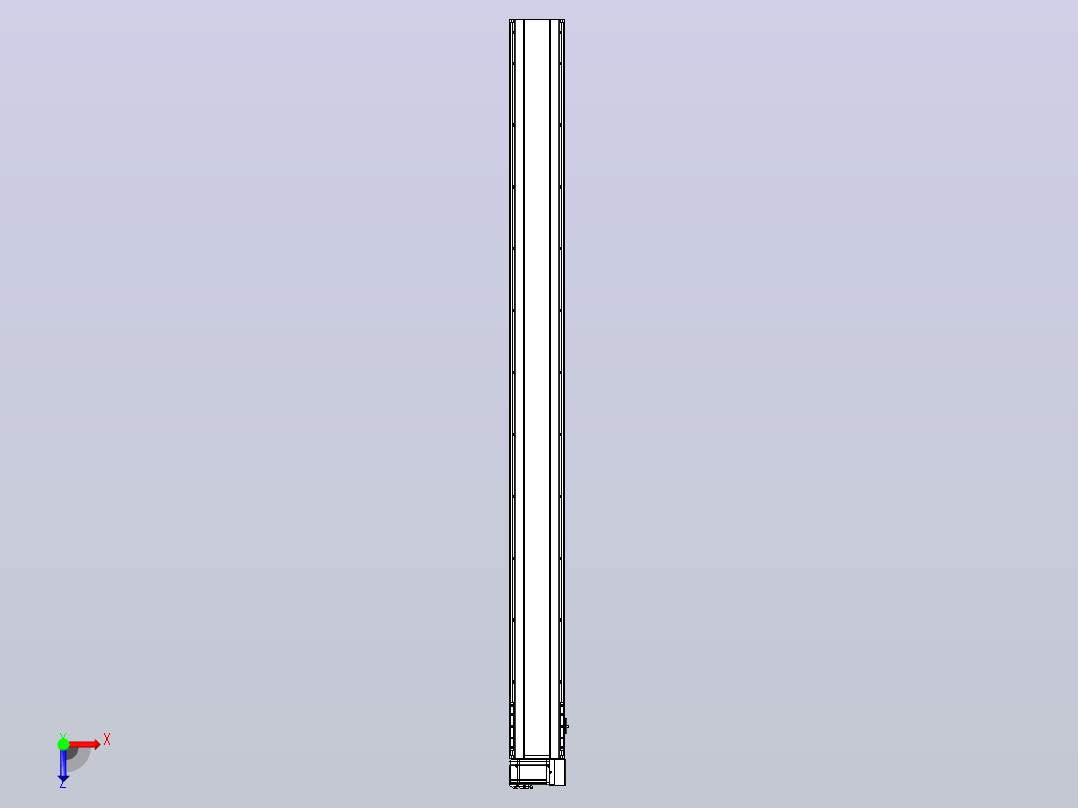 皮带直线轴半封闭可选导轨TPA-HNB-175D-140-L2100-RU-C-P75-N3俯视图