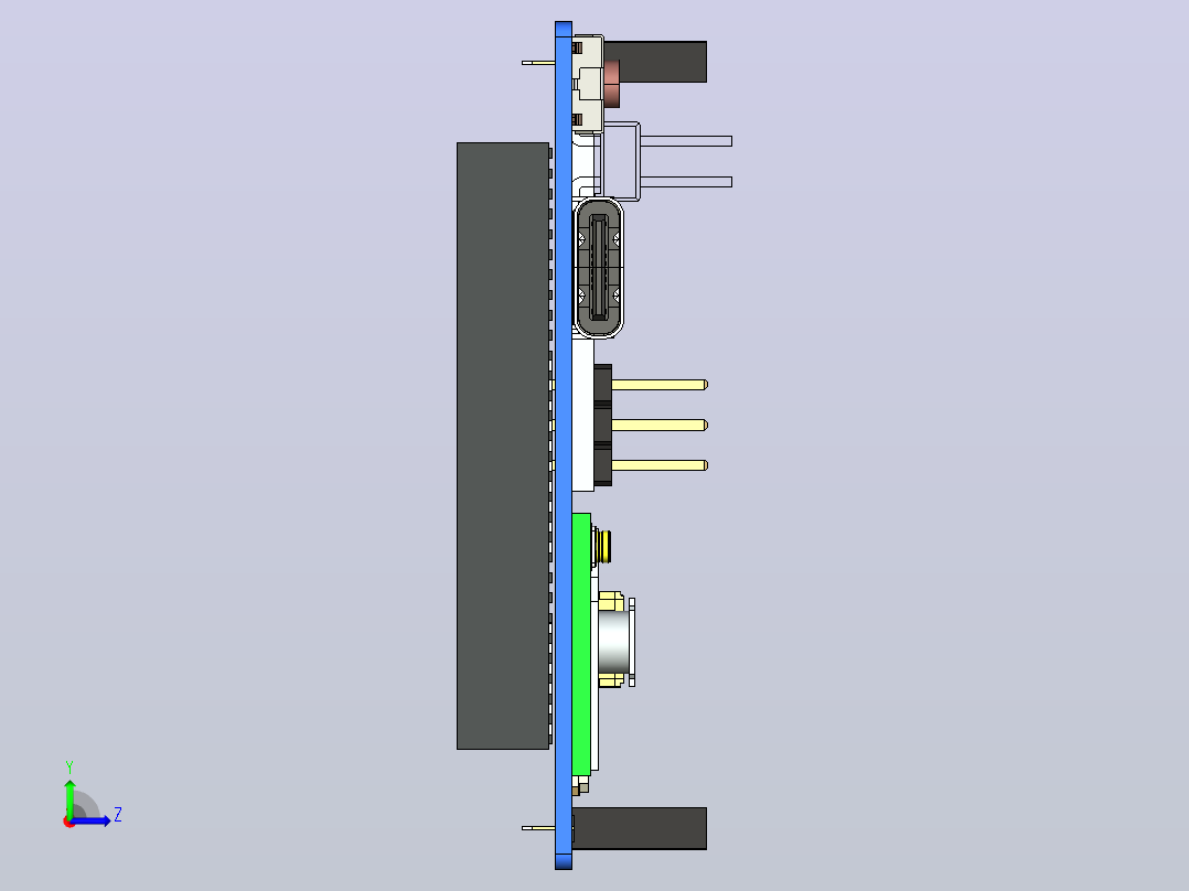 微处理器 (MPU) 与STM32U585微控制器 (MCU) 实时互连左视图