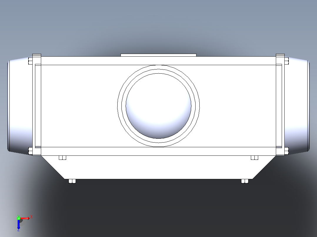 DDQX-11焊式气动蝶阀(卧式)[DDQX-11]DN200俯视图