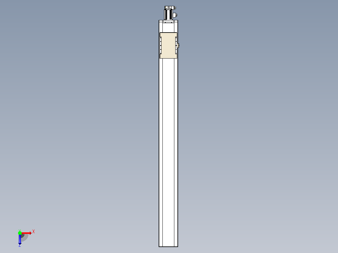 滚珠丝杠直线轴带导轨全封闭TPA-HCR-220D-3210C-L2150-M-Y-P1K-N3俯视图